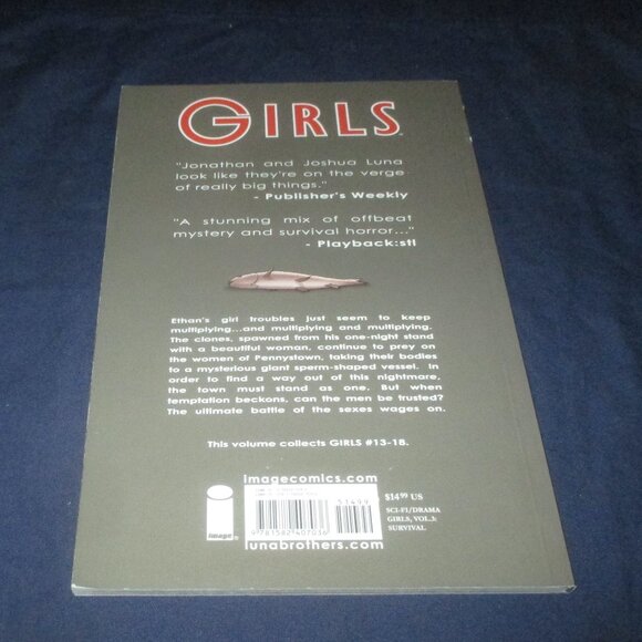 Girls Vol. 3: Survival (The Luna Brothers) Trade Paperback (Image Comics, 2006) - Picture 2 of 3